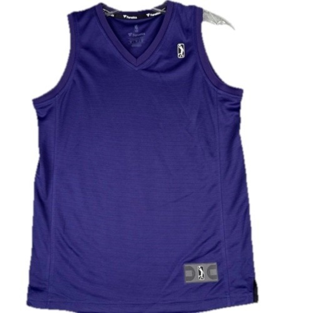 NBA Basketball Jersey Youth Medium Purple V-Neck Fanatics‎ 100% Polyester